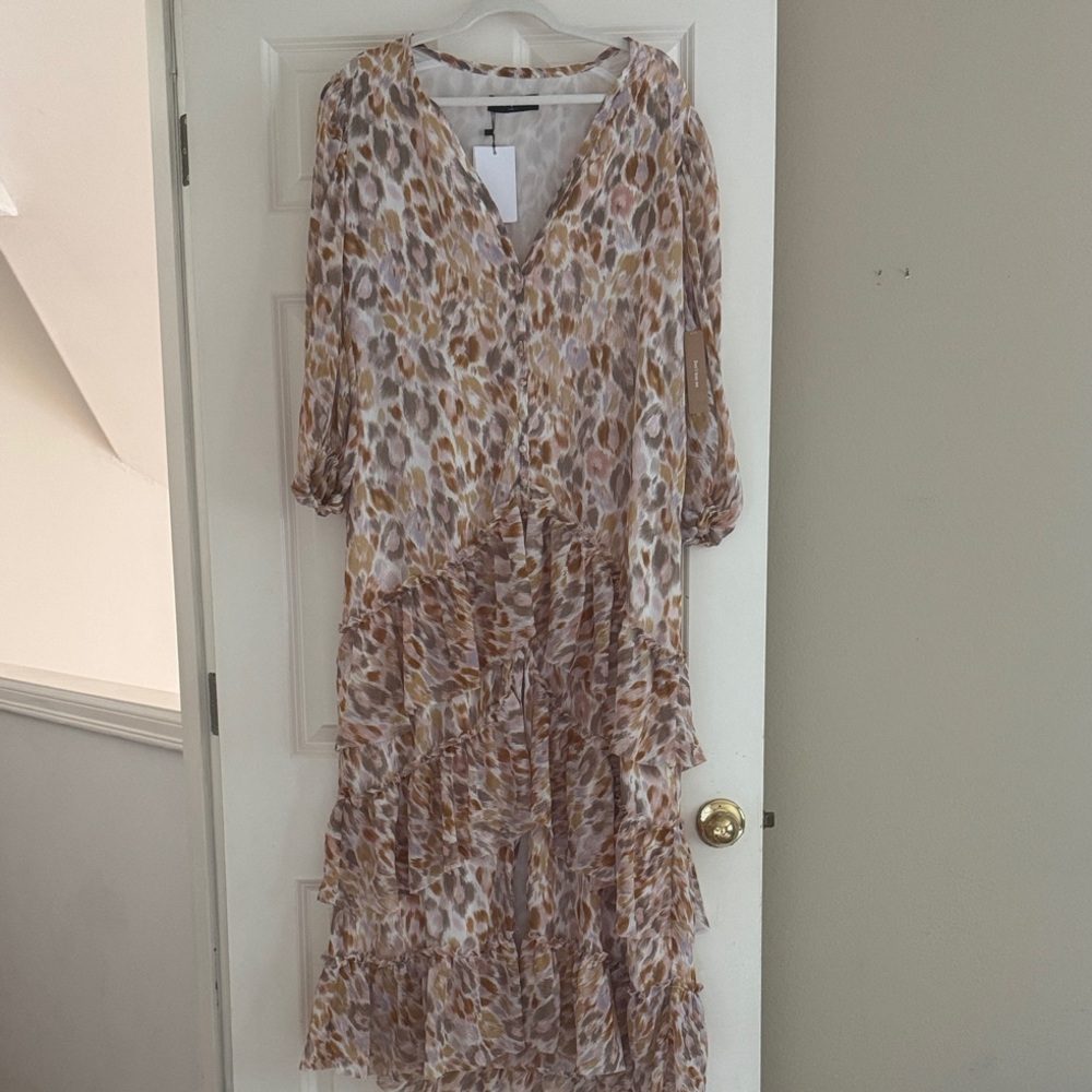 Asymmetrical Leopard Print Dress